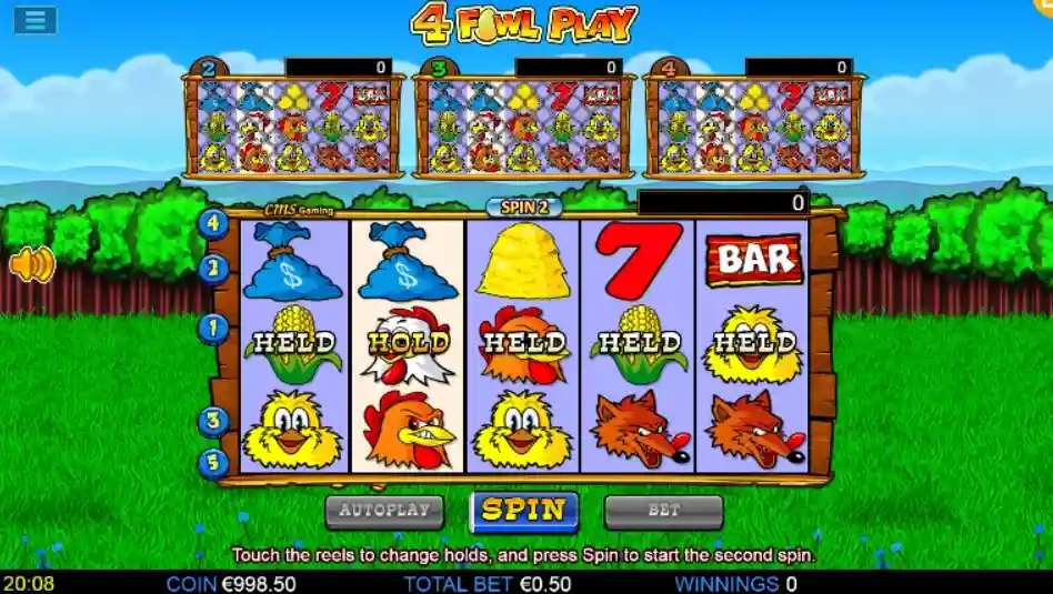 4 Fowl Play Slot: Game Overview